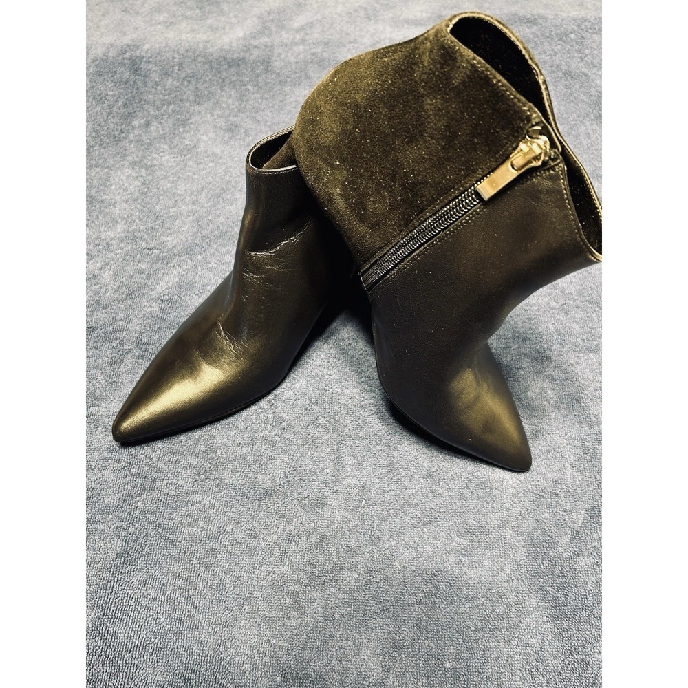 27 Edit Naturalizer Womens Felix Heeled Ankle Boots Suede & Leather   Black Sz 8